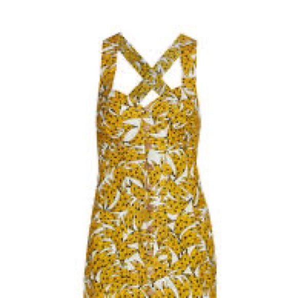 NWT FARM Rio Linen Banana Print Dress.  Size S - Picture 3 of 15